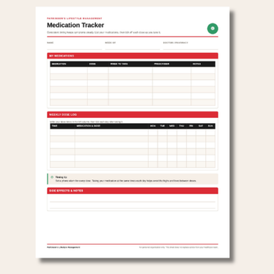 Parkinson’s medication tracker